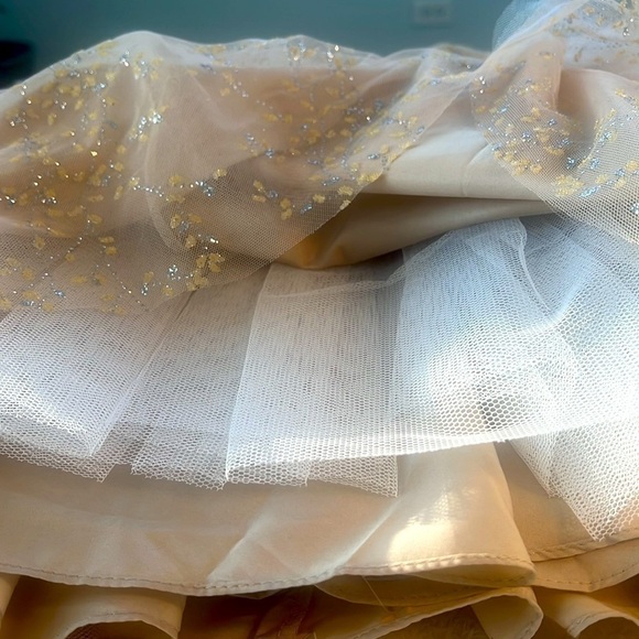 Terani Couture NWT Champagne Tulle Cocktail Dress Wedding Guest Size 6 - Picture 11 of 16